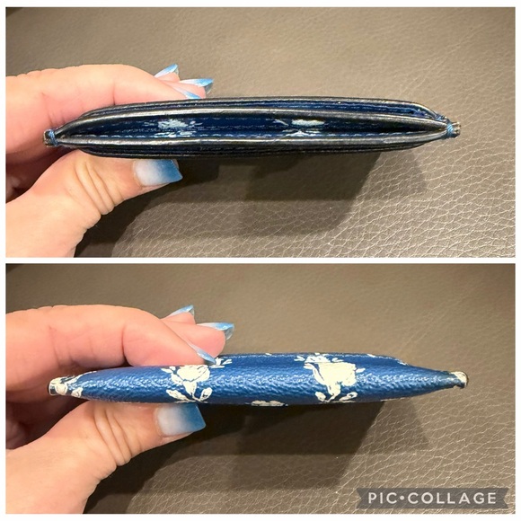 Coach Blue Floral Cardholder - Picture 4 of 5